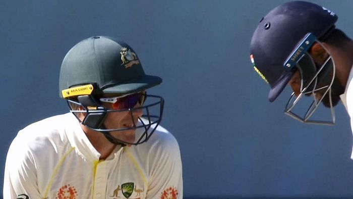 Tim Paine was busy with his words throughout the Test match and it was Vijay this time